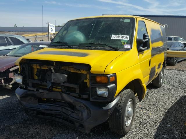 1FTNE2EL1DDA09424 - 2013 FORD ECONOLINE YELLOW photo 2