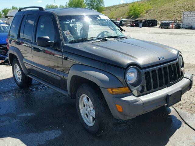 1J8GL48K66W209051 - 2006 JEEP LIBERTY SP GRAY photo 1