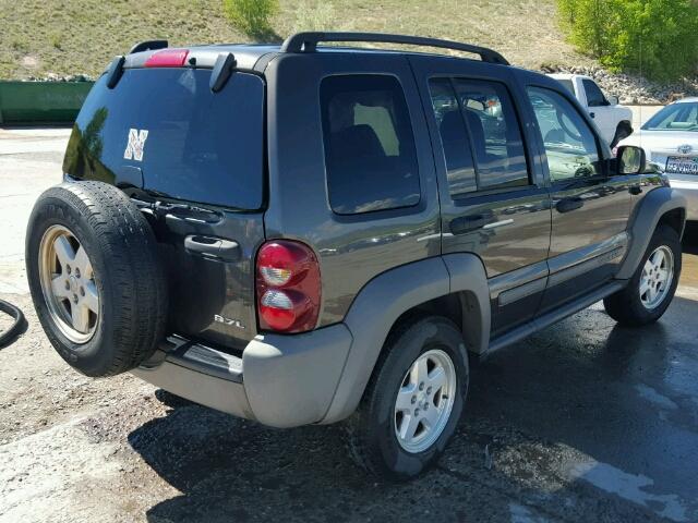 1J8GL48K66W209051 - 2006 JEEP LIBERTY SP GRAY photo 4