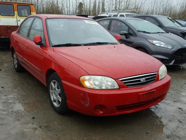 KNAFB121625185383 - 2002 KIA SPECTRA BA RED photo 1