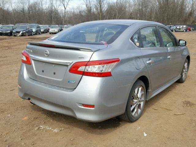 3N1AB7AP5DL781435 - 2013 NISSAN SENTRA S GRAY photo 4