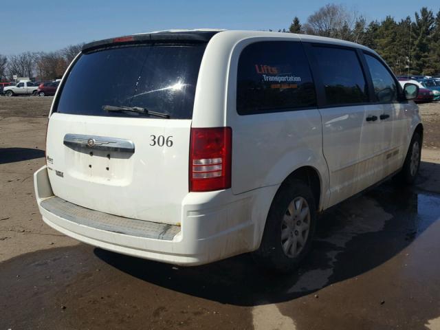 2A8HR44H78R636988 - 2008 CHRYSLER TOWN & COU WHITE photo 4