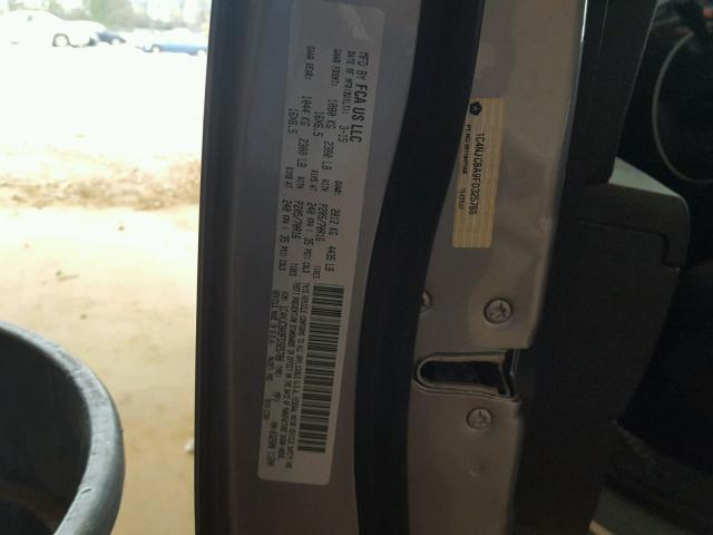 1C4NJCBA9FD325788 - 2015 JEEP COMPASS SP SILVER photo 10