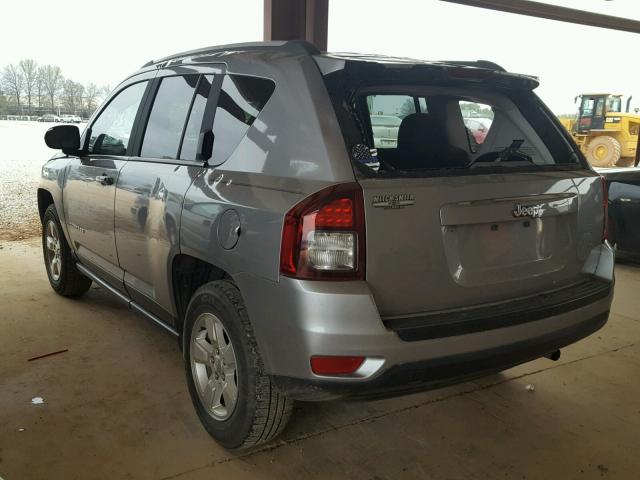 1C4NJCBA9FD325788 - 2015 JEEP COMPASS SP SILVER photo 3
