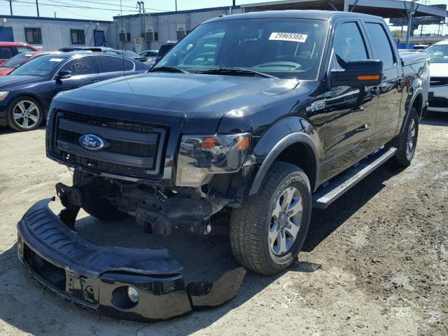 1FTFW1EF8DFA29311 - 2013 FORD F150 SUPER BLACK photo 2