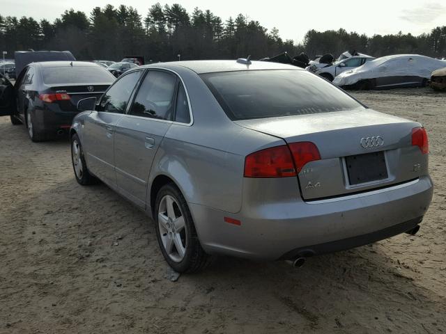 WAUDG68E35A431737 - 2005 AUDI A4 3.2 QUA GRAY photo 3