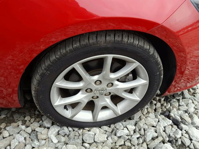 1C3CDFBH4DD699241 - 2013 DODGE DART SXT RED photo 9