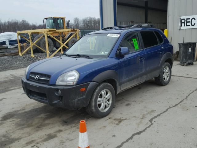 KM8JN72D37U612920 - 2007 HYUNDAI TUCSON SE BLUE photo 2