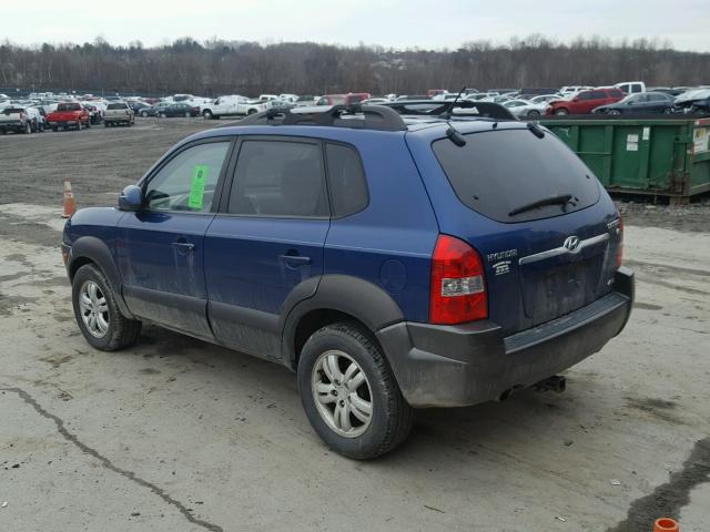 KM8JN72D37U612920 - 2007 HYUNDAI TUCSON SE BLUE photo 3