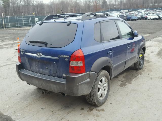 KM8JN72D37U612920 - 2007 HYUNDAI TUCSON SE BLUE photo 4