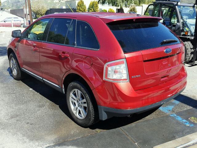 2FMDK38CX8BA40040 - 2008 FORD EDGE SEL RED photo 3