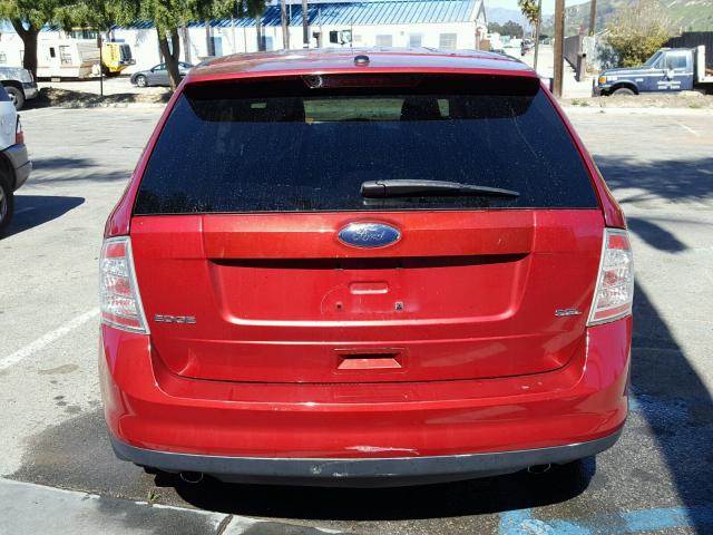 2FMDK38CX8BA40040 - 2008 FORD EDGE SEL RED photo 9