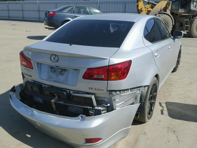 JTHBE262362006465 - 2006 LEXUS IS 350 SILVER photo 4