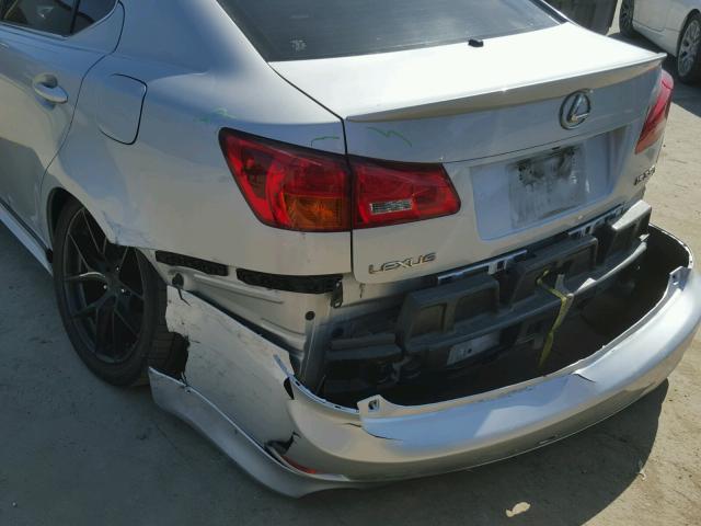 JTHBE262362006465 - 2006 LEXUS IS 350 SILVER photo 9