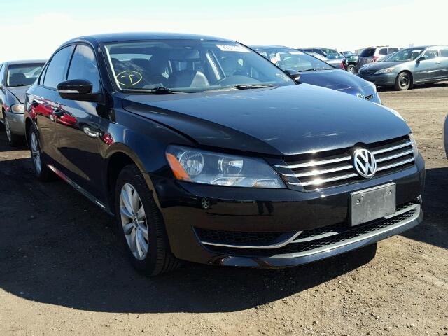 1VWAH7A36DC093462 - 2013 VOLKSWAGEN PASSAT S BLACK photo 1