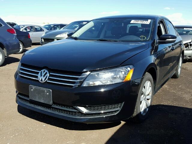 1VWAH7A36DC093462 - 2013 VOLKSWAGEN PASSAT S შავი ფოტო 2