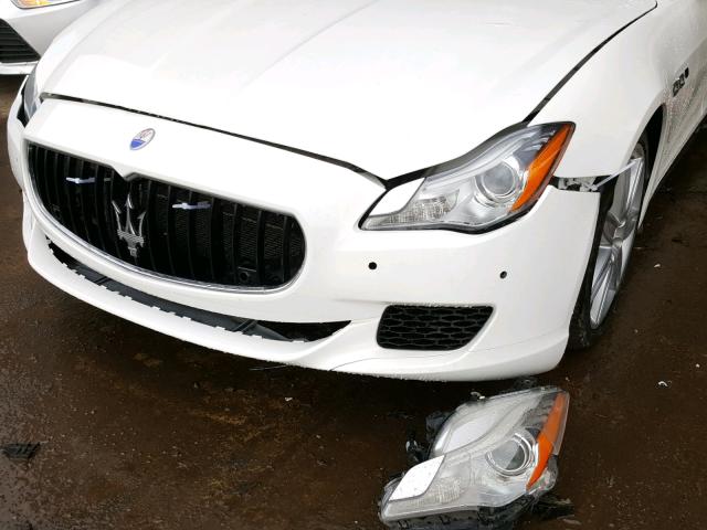 ZAM56PPA3E1086235 - 2014 MASERATI QUATTROPOR WHITE photo 9