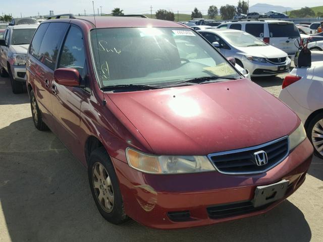 5FNRL18042B015677 - 2002 HONDA ODYSSEY EX RED photo 1