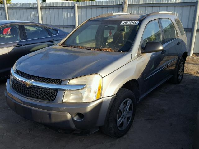 2CNDL13F766145403 - 2006 CHEVROLET EQUINOX LS GRAY photo 2