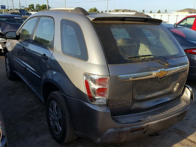 2CNDL13F766145403 - 2006 CHEVROLET EQUINOX LS GRAY photo 3