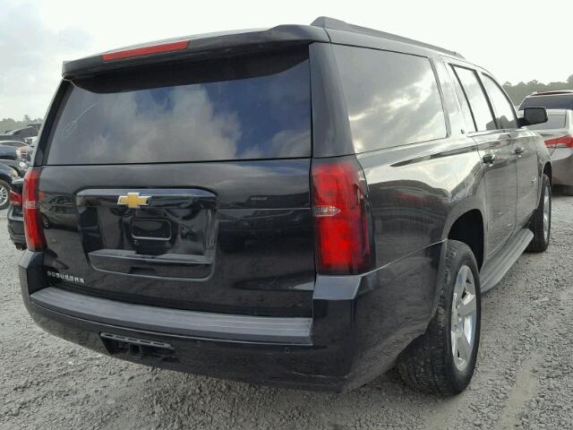 1GNSKJKC6FR624901 - 2015 CHEVROLET SUBURBAN K BLACK photo 4