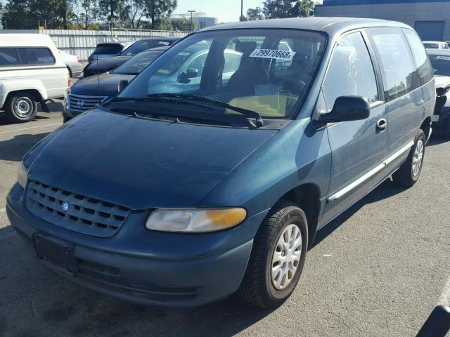 2P4FP25B9YR528919 - 2000 PLYMOUTH VOYAGER TEAL photo 2