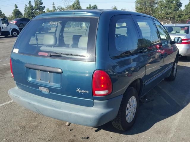 2P4FP25B9YR528919 - 2000 PLYMOUTH VOYAGER TEAL photo 4