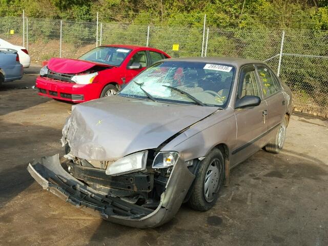 1Y1SK52841Z416533 - 2001 CHEVROLET GEO PRIZM 棕色 照片 2