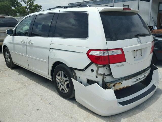 5FNRL38616B091735 - 2006 HONDA ODYSSEY EX WHITE photo 3