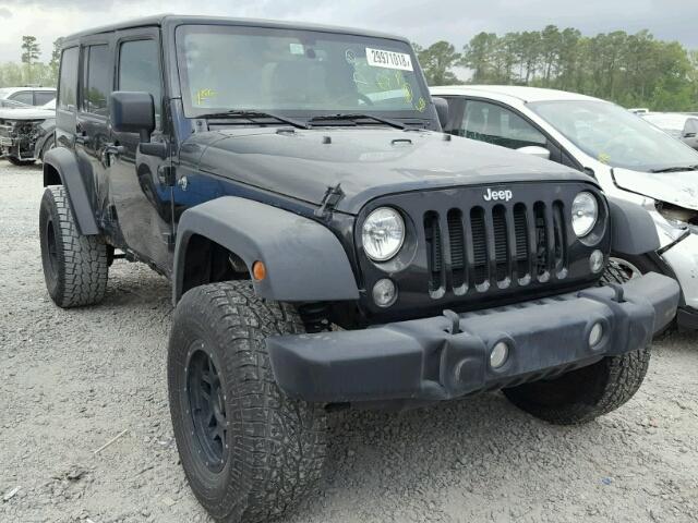 1C4BJWDG4FL504056 - 2015 JEEP WRANGLER U BLACK photo 1