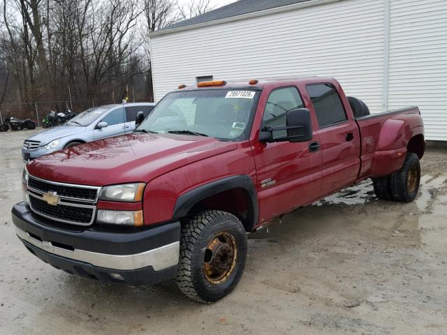 1GCJC33D96F178488 - 2006 CHEVROLET 3500 RED photo 2