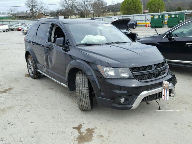 3C4PDCGB0HT607901 - 2017 DODGE JOURNEY CR BLACK photo 1