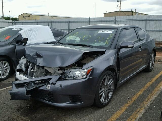 JTKJF5C77D3059648 - 2013 TOYOTA SCION TC 灰色 照片 2