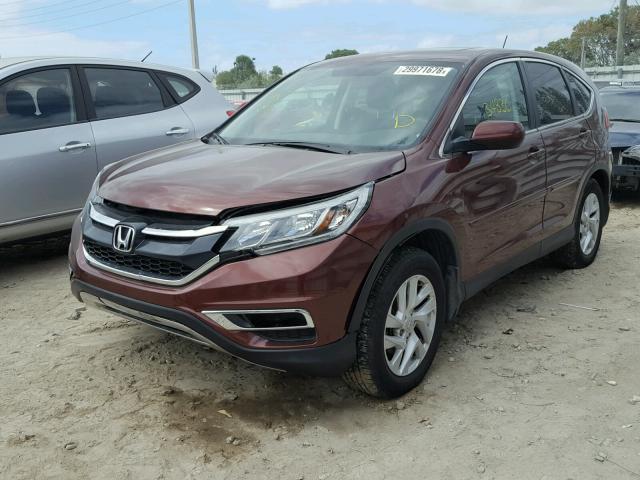 3CZRM3H5XGG722105 - 2016 HONDA CR-V EX BURGUNDY photo 2