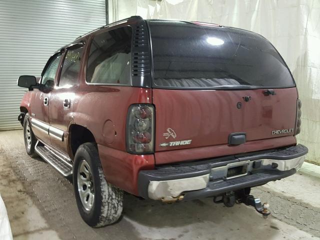 1GNEK13Z23J302301 - 2003 CHEVROLET TAHOE K150 RED photo 3