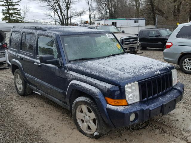 1J8HG48NX6C125366 - 2006 JEEP COMMANDER BLUE photo 1