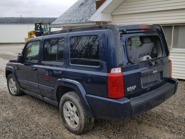 1J8HG48NX6C125366 - 2006 JEEP COMMANDER BLUE photo 3