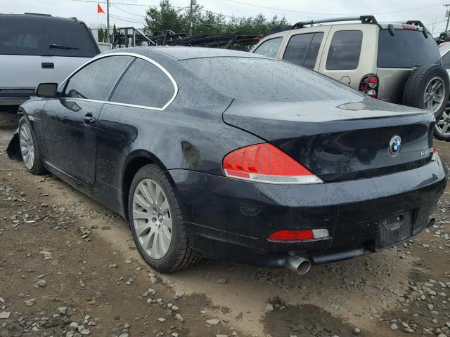 WBAEH73454B189290 - 2004 BMW 645 CI AUT BLACK photo 3