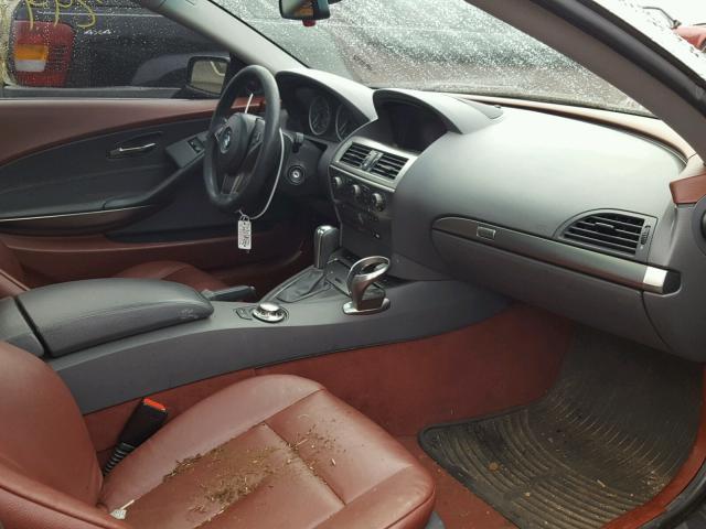 WBAEH73454B189290 - 2004 BMW 645 CI AUT BLACK photo 5