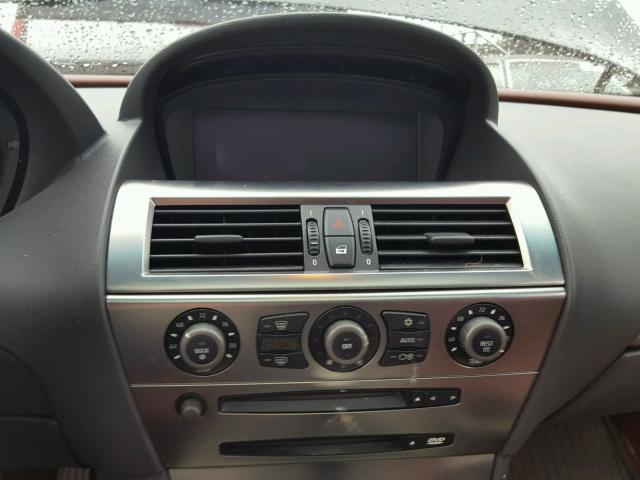 WBAEH73454B189290 - 2004 BMW 645 CI AUT BLACK photo 9