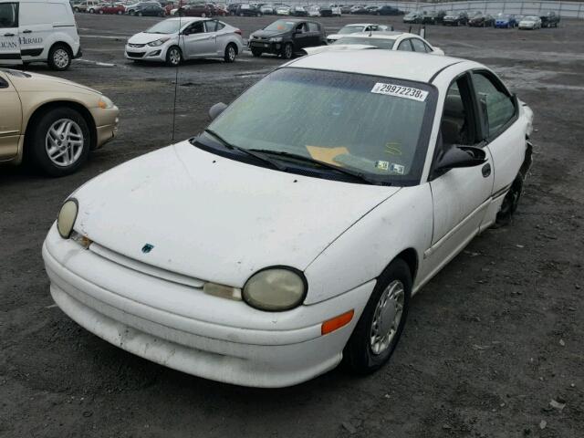 1B3ES47C8SD522590 - 1995 DODGE NEON HIGHL WHITE photo 2