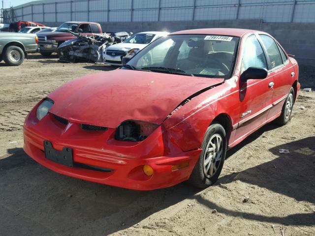 1G2JB524617367705 - 2001 PONTIAC SUNFIRE SE RED photo 2