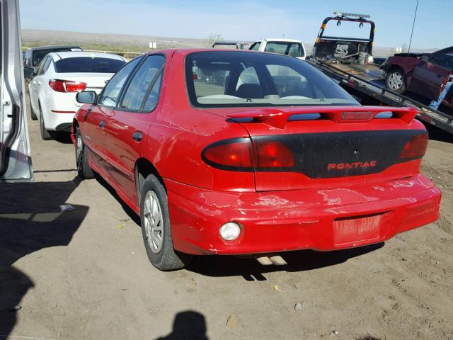 1G2JB524617367705 - 2001 PONTIAC SUNFIRE SE RED photo 3