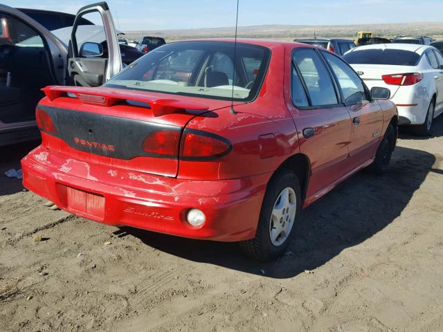 1G2JB524617367705 - 2001 PONTIAC SUNFIRE SE RED photo 4