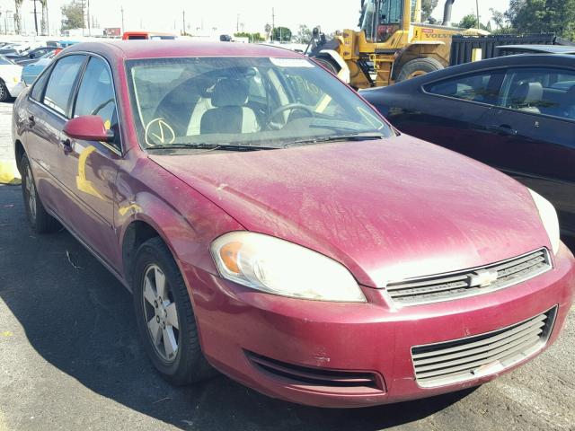 2G1WT58K269274683 - 2006 CHEVROLET IMPALA LT RED photo 1