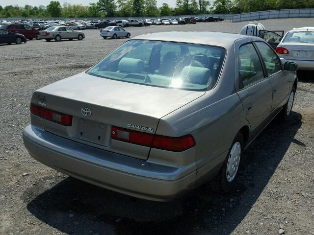 4T1BG22K8VU082814 - 1997 TOYOTA CAMRY CE TAN photo 4