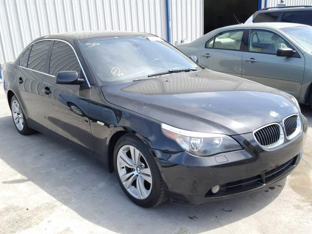 WBANE53587CW59882 - 2007 BMW 525 I BLACK photo 1