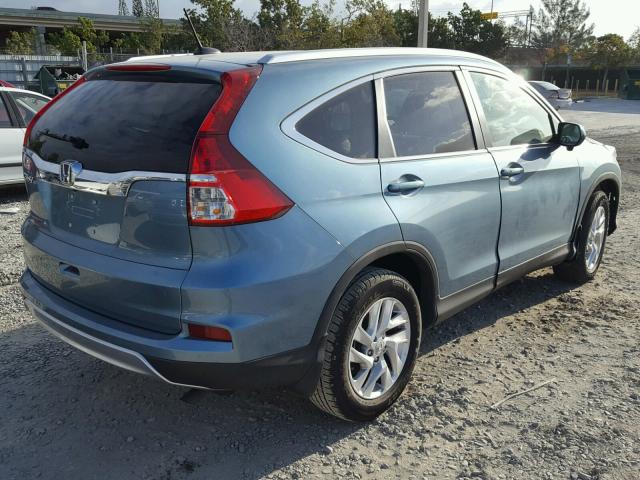 2HKRM3H70GH536992 - 2016 HONDA CR-V EXL BLUE photo 4