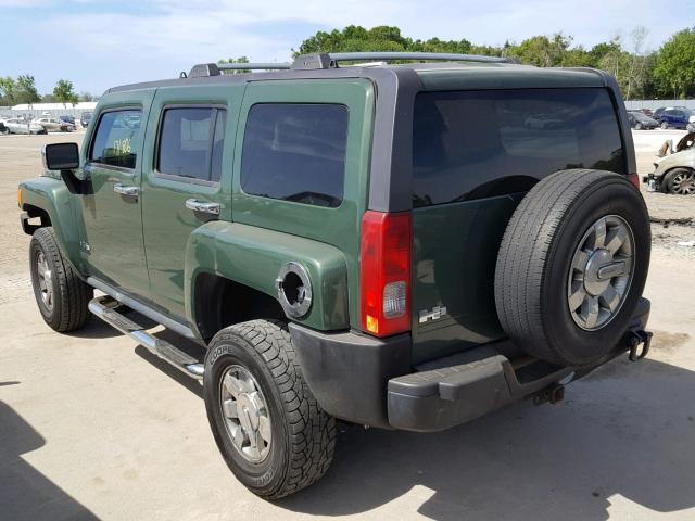 5GTDN136468107645 - 2006 HUMMER H3 Verde foto 3
