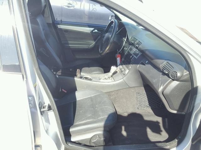 WDBRF52HX6A876713 - 2006 MERCEDES-BENZ C GENERATI SILVER photo 5